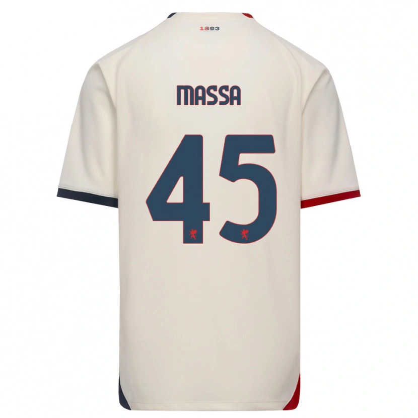 Danxen Kid Alessandra Massa #45 Off-White Red Away Jersey 2026/27 T-Shirt
