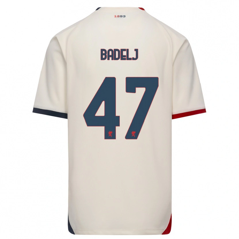 Danxen Kid Milan Badelj #47 Off-White Red Away Jersey 2026/27 T-Shirt