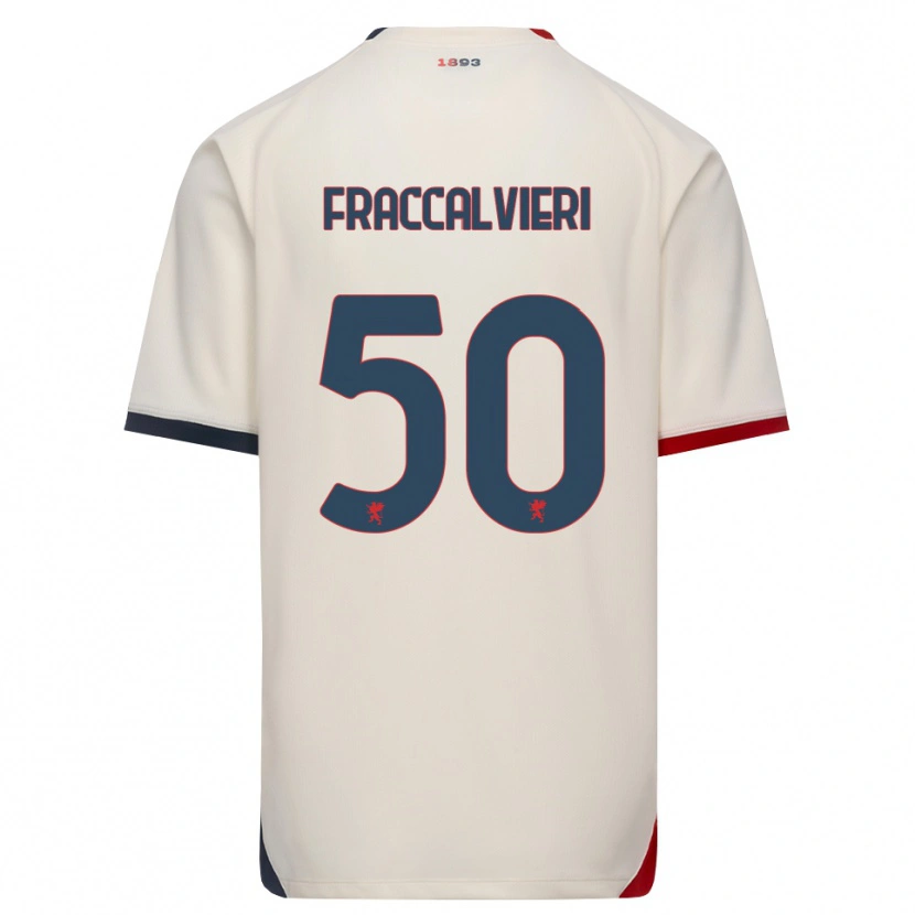 Danxen Kid Michele Fraccalvieri #50 Off-White Red Away Jersey 2026/27 T-Shirt