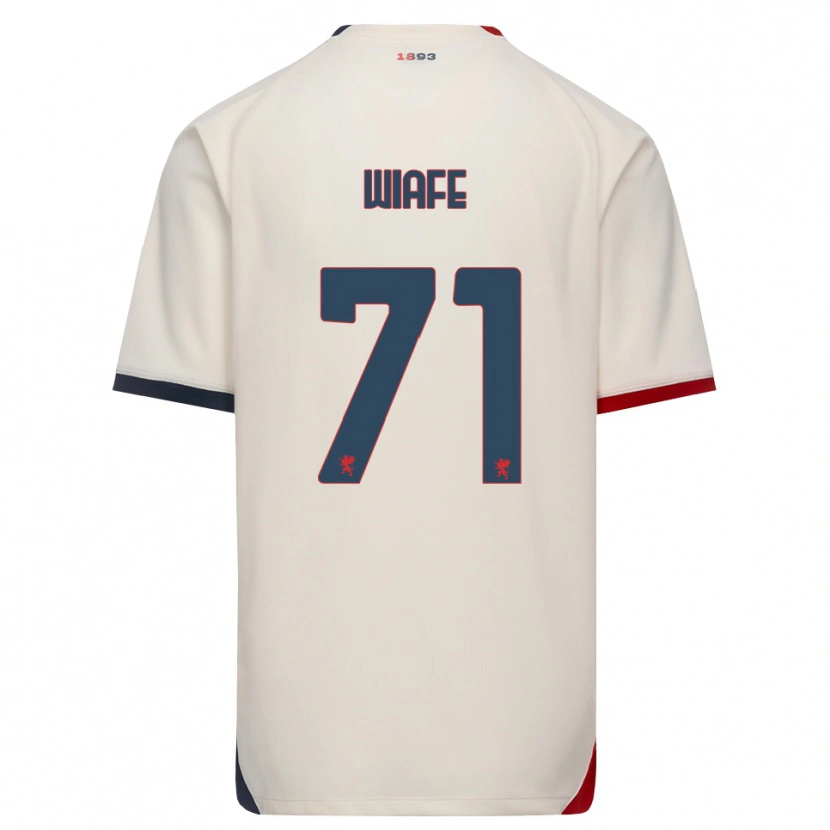 Danxen Kid Samuel Wiafe #71 Off-White Red Away Jersey 2026/27 T-Shirt
