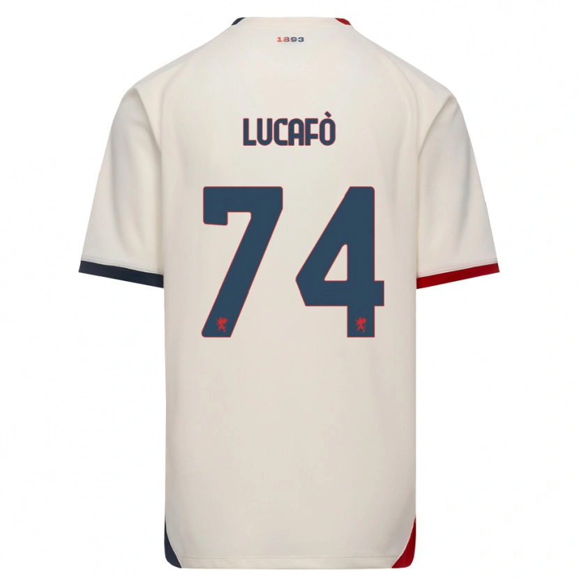 Danxen Kid Sara Lucafò #74 Off-White Red Away Jersey 2026/27 T-Shirt