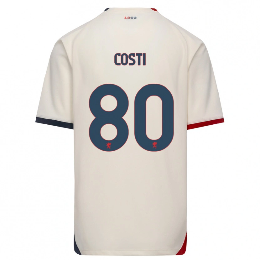 Danxen Kid Fabiana Costi #80 Off-White Red Away Jersey 2026/27 T-Shirt