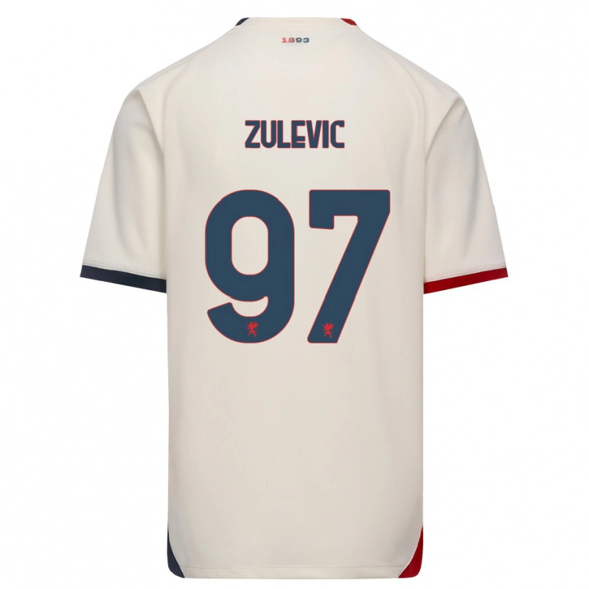 Danxen Kid Adam Zulevic #97 Off-White Red Away Jersey 2026/27 T-Shirt