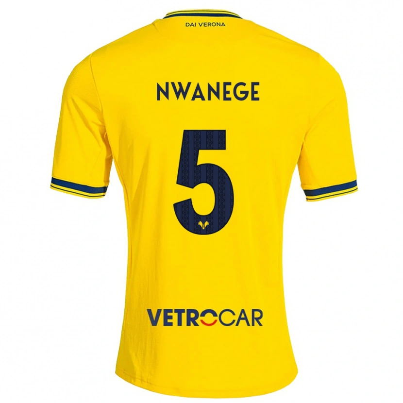 Danxen Kid Karlson Nwanege #5 Yellow Red Away Jersey 2026/27 T-Shirt