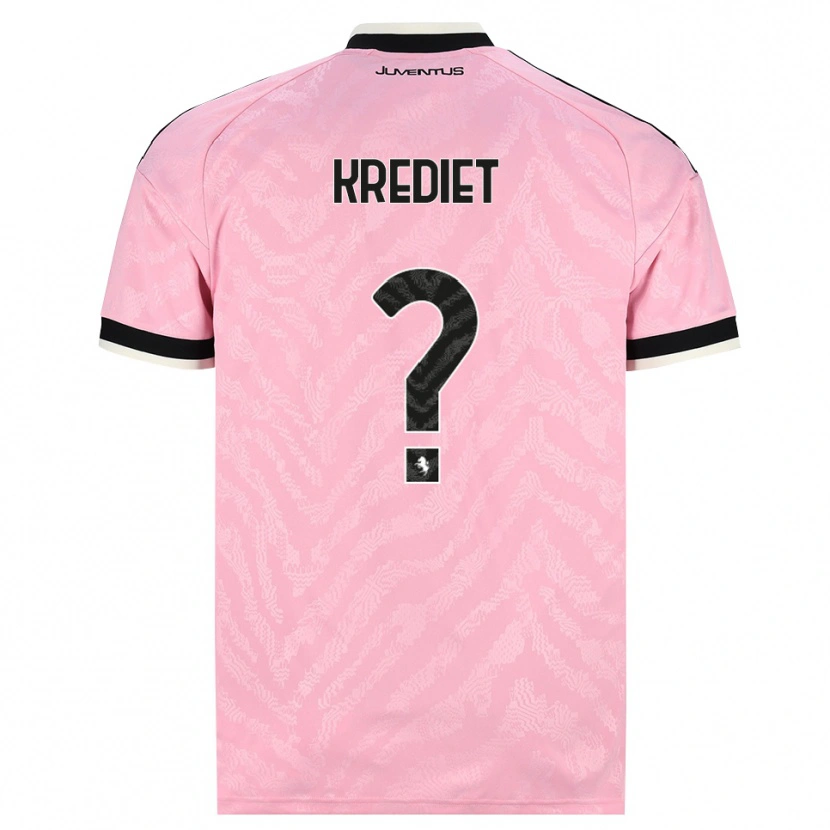 Danxen Kid Fortunato Krediet #0 Pink Black Away Jersey 2026/27 T-Shirt