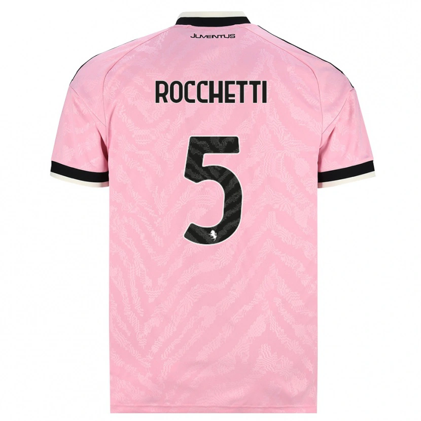 Danxen Kid Edoardo Rocchetti #5 Pink Black Away Jersey 2026/27 T-Shirt