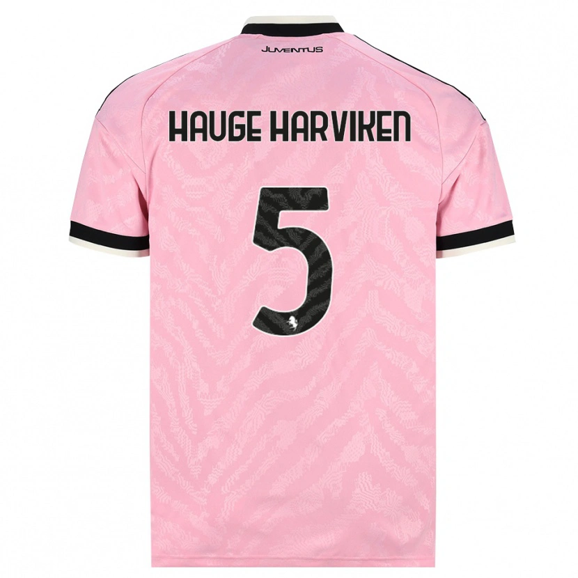 Danxen Kid Mathilde Hauge Harviken #5 Pink Black Away Jersey 2026/27 T-Shirt