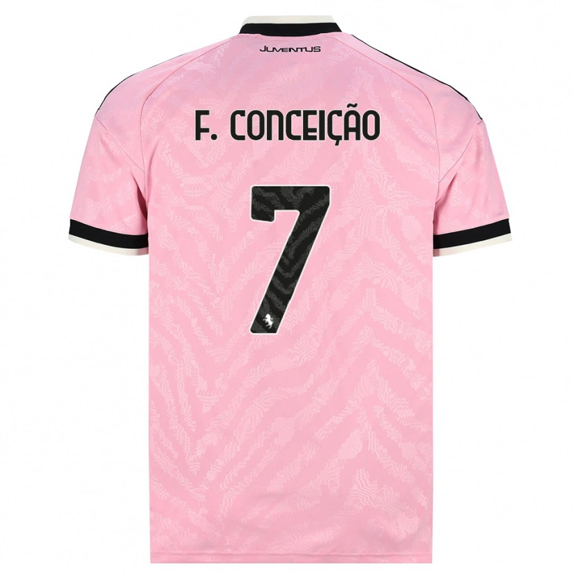 Danxen Kid Francisco Conceição #7 Pink Black Away Jersey 2026/27 T-Shirt