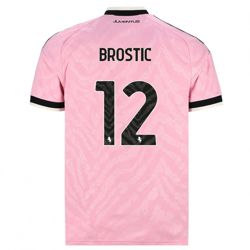 Danxen Kid Gabriel Broștic #12 Pink Black Away Jersey 2026/27 T-Shirt