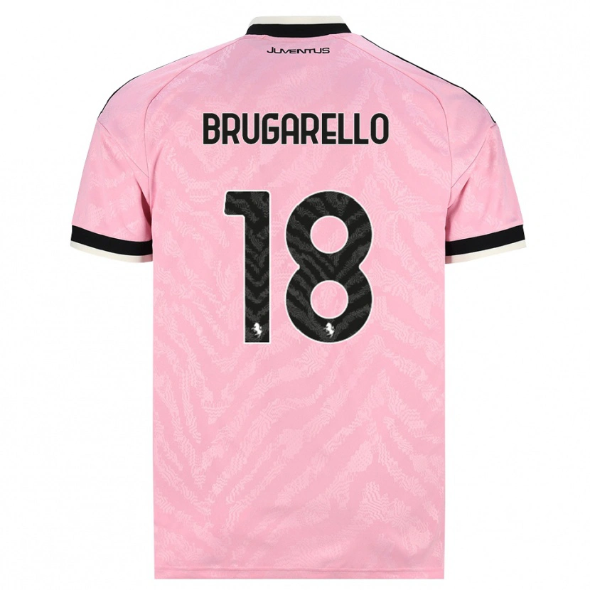 Danxen Kid Mattia Brugarello #18 Pink Black Away Jersey 2026/27 T-Shirt