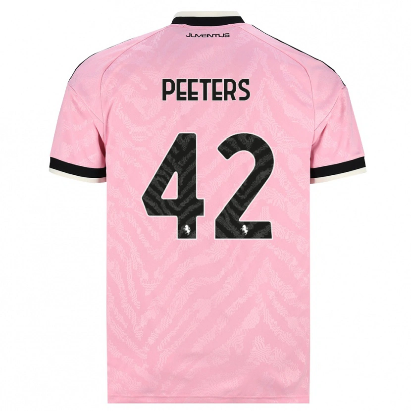 Danxen Kid Daouda Peeters #42 Pink Black Away Jersey 2026/27 T-Shirt
