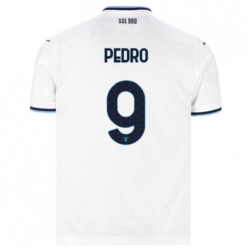 Danxen Kid Pedro #9 White Navy Blue Away Jersey 2026/27 T-Shirt
