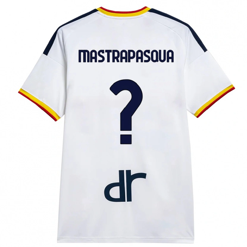 Danxen Kid Tommaso Mastrapasqua #0 White Yellow Red Away Jersey 2026/27 T-Shirt