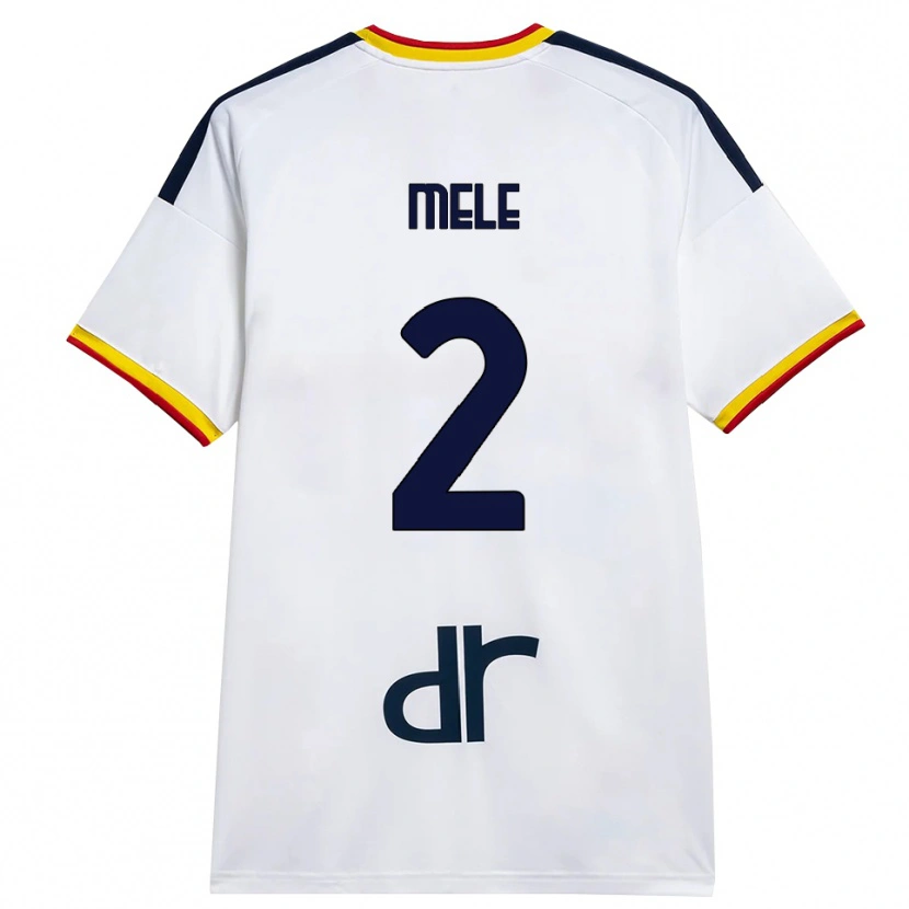 Danxen Kid Federico Mele #2 White Yellow Red Away Jersey 2026/27 T-Shirt