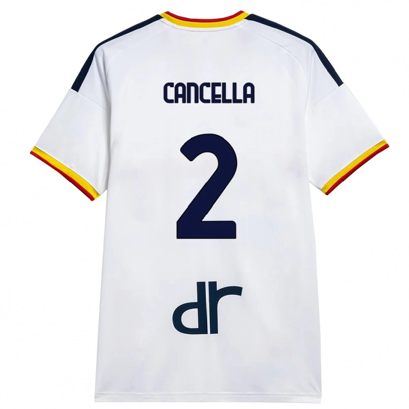 Danxen Kid Daniel Cancella #2 White Yellow Red Away Jersey 2026/27 T-Shirt