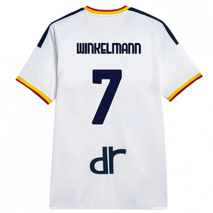 Danxen Kid Till Winkelmann #7 White Yellow Red Away Jersey 2026/27 T-Shirt