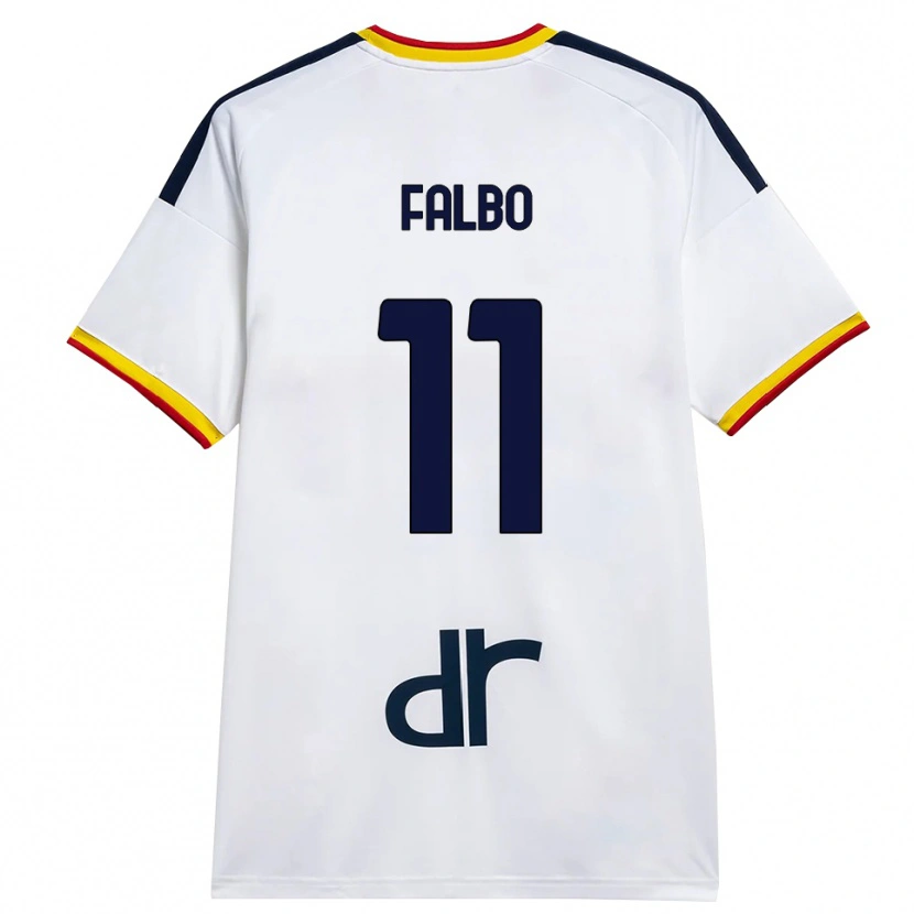 Danxen Kid Antonio Falbo #11 White Yellow Red Away Jersey 2026/27 T-Shirt
