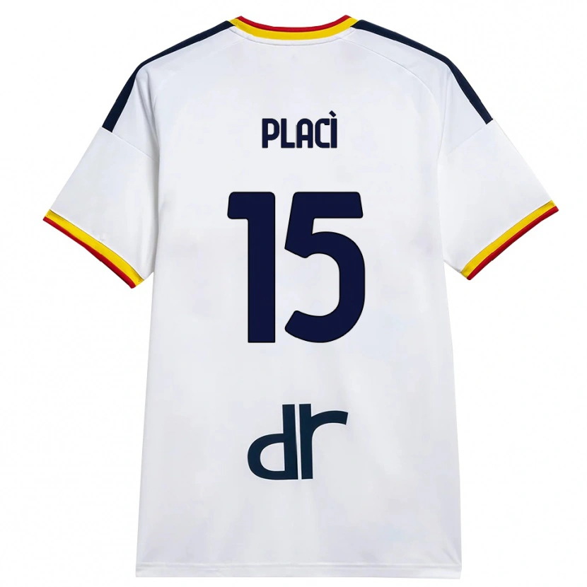 Danxen Kid Davide Placì #15 White Yellow Red Away Jersey 2026/27 T-Shirt