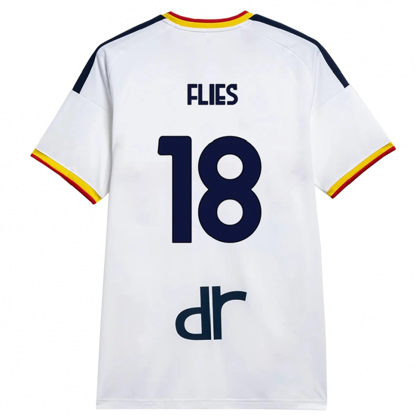 Danxen Kid Jarne Flies #18 White Yellow Red Away Jersey 2026/27 T-Shirt