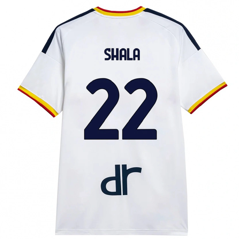 Danxen Kid Erlis Shala #22 White Yellow Red Away Jersey 2026/27 T-Shirt