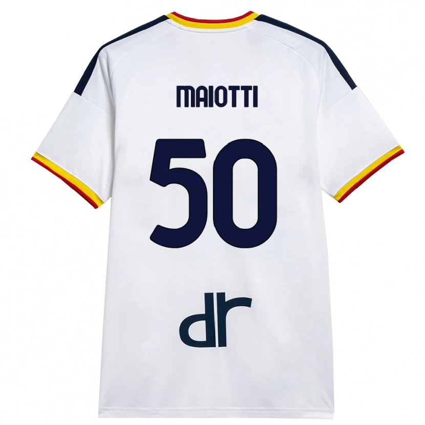 Danxen Kid Sebastiano Maiotti #50 White Yellow Red Away Jersey 2026/27 T-Shirt