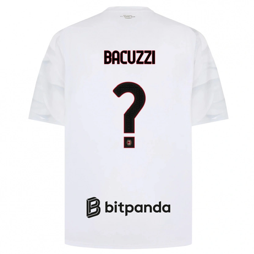 Danxen Kid Christian Bacuzzi #0 White Red Black Away Jersey 2026/27 T-Shirt