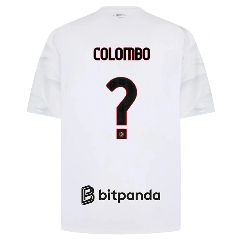 Danxen Kid Tommaso Colombo #0 White Red Black Away Jersey 2026/27 T-Shirt