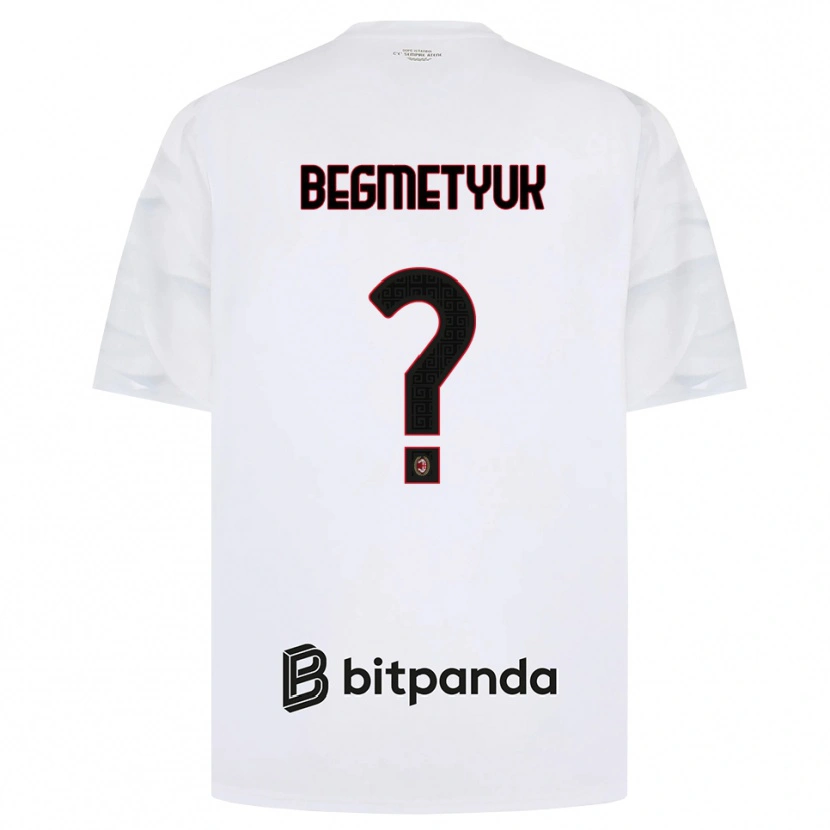 Danxen Kid Bogdan Begmetyuk #0 White Red Black Away Jersey 2026/27 T-Shirt
