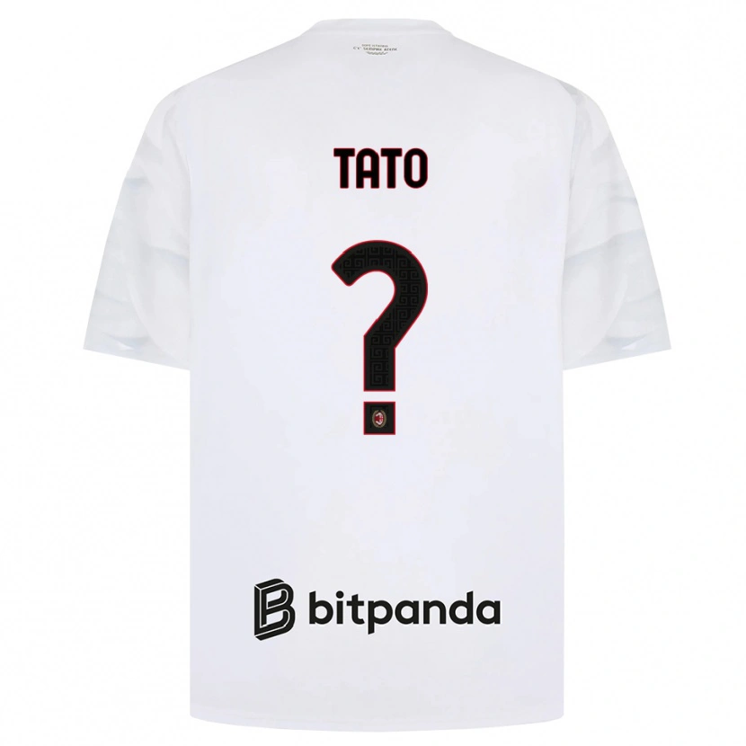 Danxen Kid Adrien Tato #0 White Red Black Away Jersey 2026/27 T-Shirt
