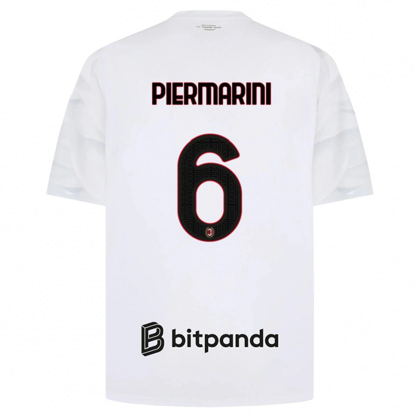 Danxen Kid Mattia Piermarini #6 White Red Black Away Jersey 2026/27 T-Shirt