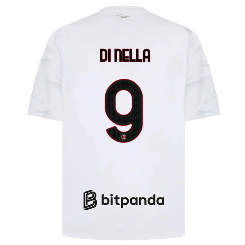 Danxen Kid Ludovico Di Nella #9 White Red Black Away Jersey 2026/27 T-Shirt