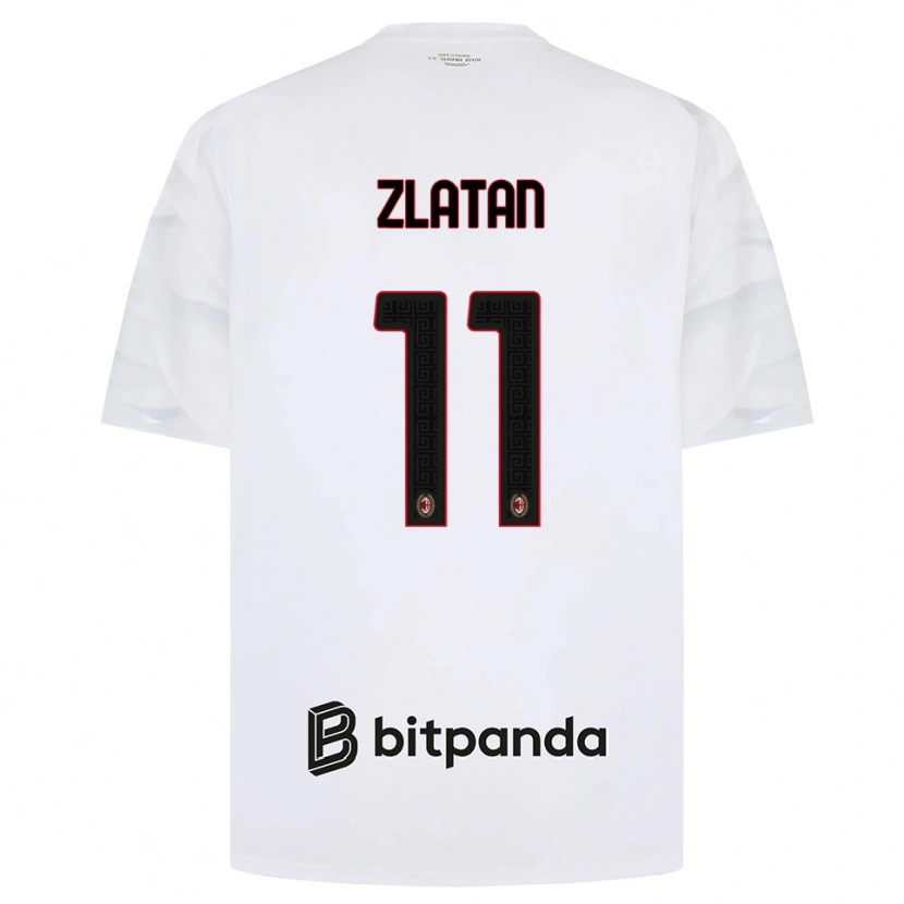 Danxen Kid Zlatan Ibrahimovic #11 White Red Black Away Jersey 2026/27 T-Shirt