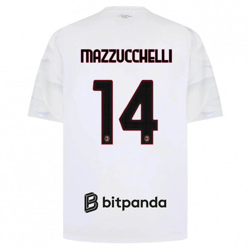 Danxen Kid Paolo Mazzucchelli #14 White Red Black Away Jersey 2026/27 T-Shirt