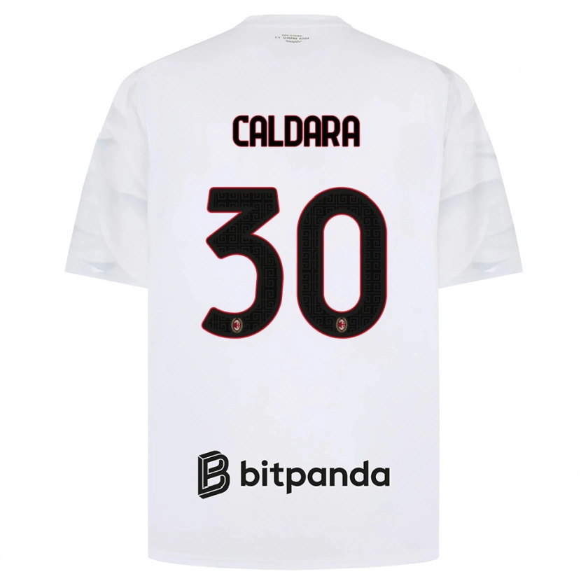 Danxen Kid Mattia Caldara #30 White Red Black Away Jersey 2026/27 T-Shirt