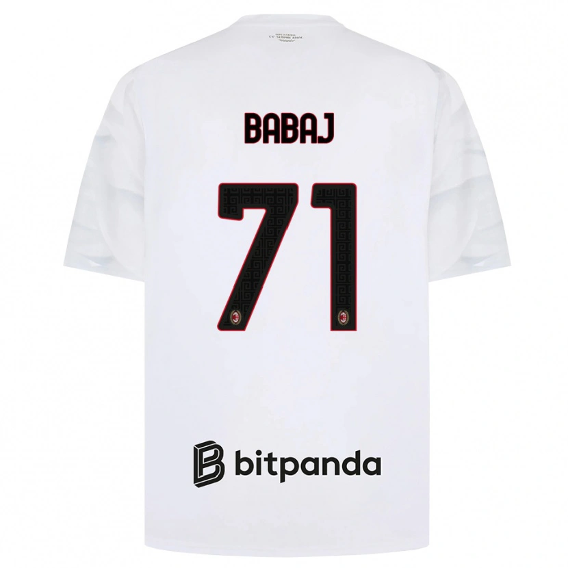 Danxen Kid Aron Babaj #71 White Red Black Away Jersey 2026/27 T-Shirt