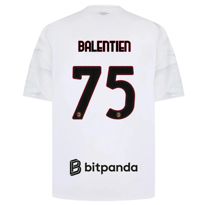 Danxen Kid Cheveyo Balentien #75 White Red Black Away Jersey 2026/27 T-Shirt
