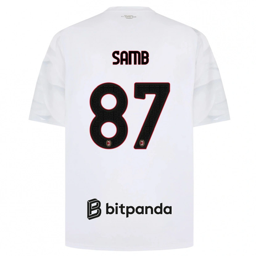 Danxen Kid Ablaye Samb #87 White Red Black Away Jersey 2026/27 T-Shirt