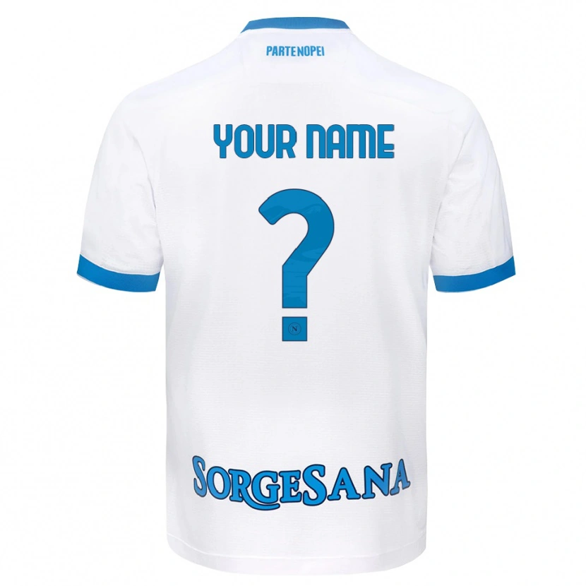 Danxen Kid Your Name #0 White Sky Blue Away Jersey 2026/27 T-Shirt