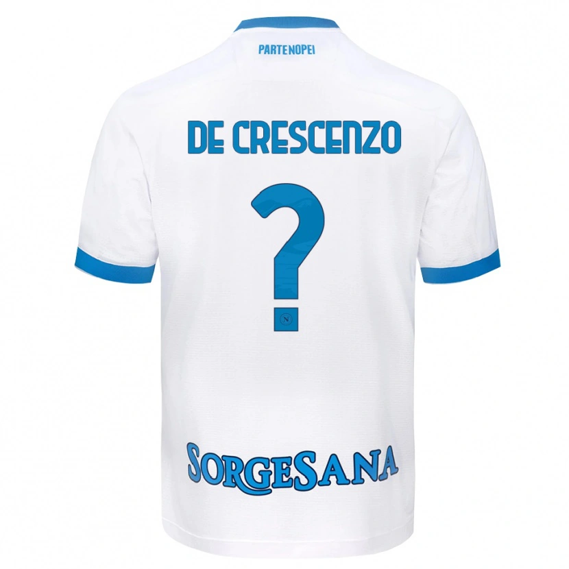 Danxen Kid Francesco De Crescenzo #0 White Sky Blue Away Jersey 2026/27 T-Shirt