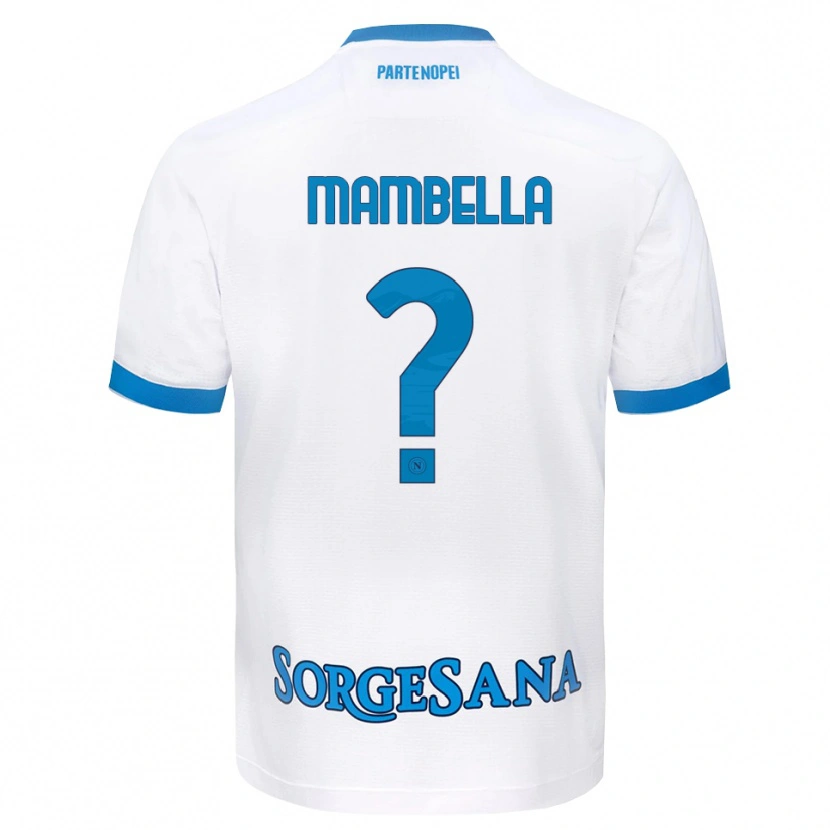 Danxen Kid Andrea Mambella #0 White Sky Blue Away Jersey 2026/27 T-Shirt