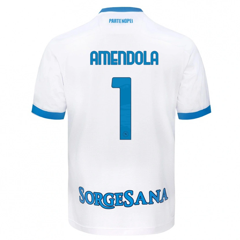 Danxen Kid Antonio Amendola #1 White Sky Blue Away Jersey 2026/27 T-Shirt