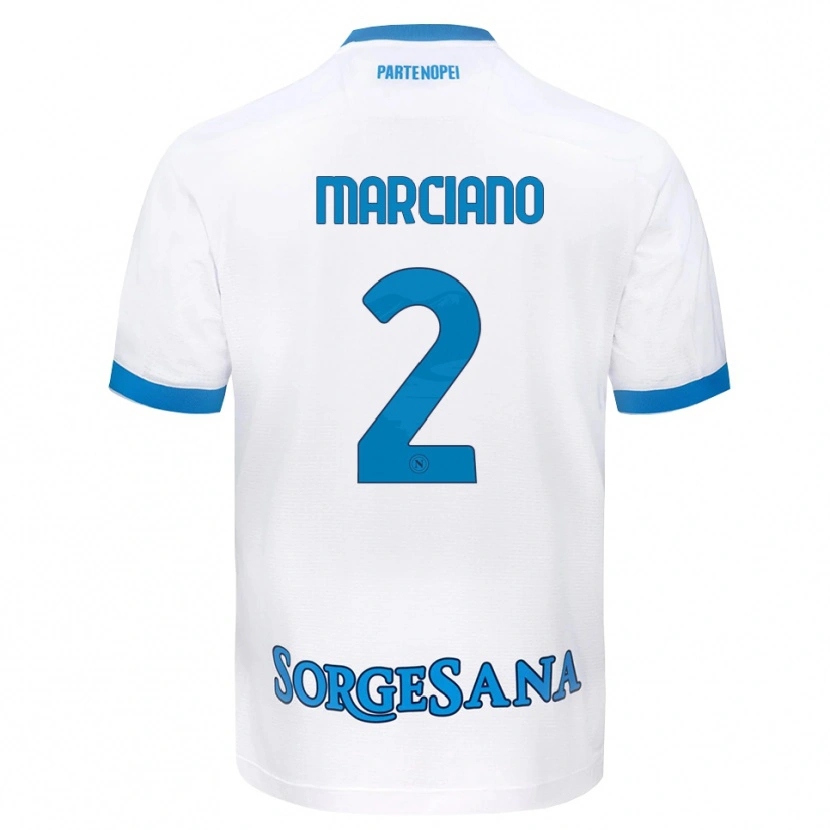 Danxen Kid Giovanni Marciano #2 White Sky Blue Away Jersey 2026/27 T-Shirt