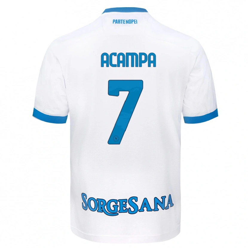 Danxen Kid Davide Acampa #7 White Sky Blue Away Jersey 2026/27 T-Shirt