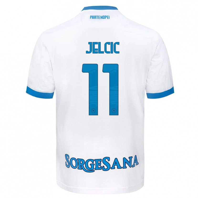 Danxen Kid Maja Jelčić #11 White Sky Blue Away Jersey 2026/27 T-Shirt