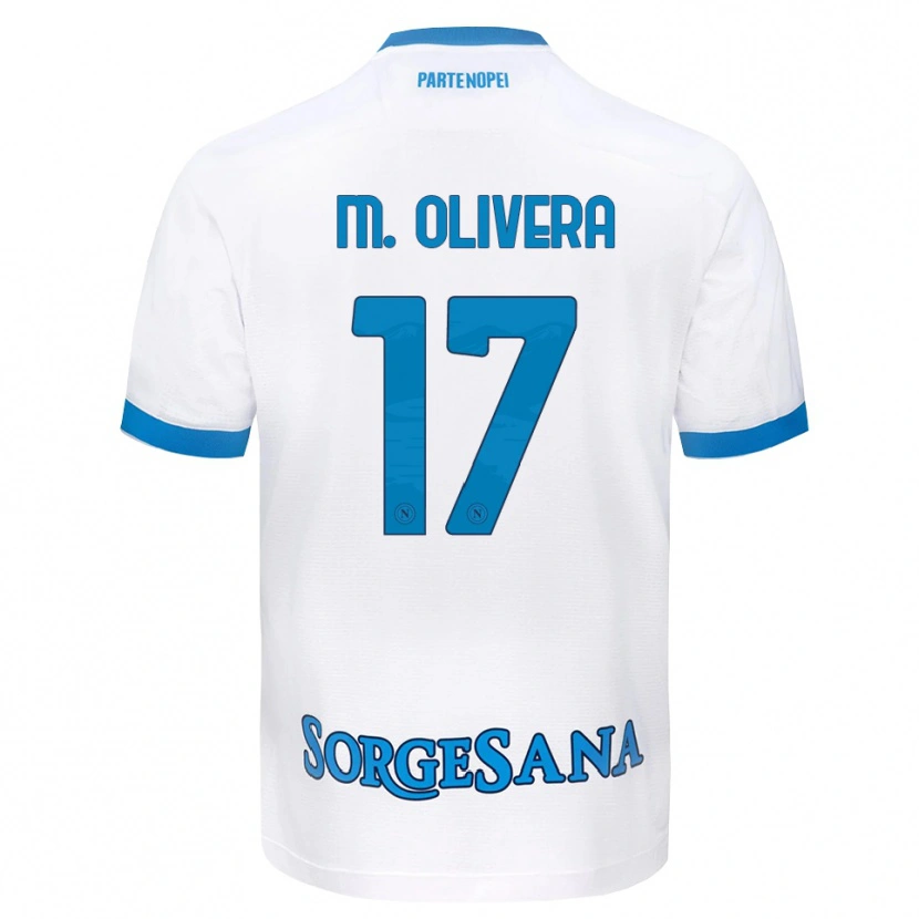 Danxen Kid Mathías Olivera #17 White Sky Blue Away Jersey 2026/27 T-Shirt