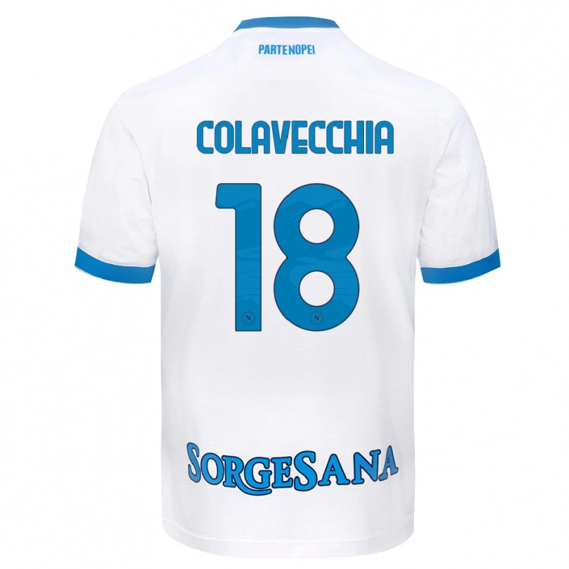 Danxen Kid Pasquale Colavecchia #18 White Sky Blue Away Jersey 2026/27 T-Shirt