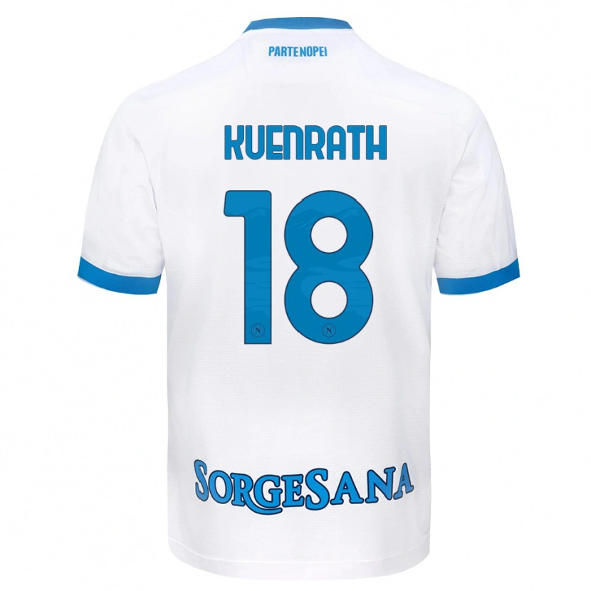 Danxen Kid Melanie Kuenrath #18 White Sky Blue Away Jersey 2026/27 T-Shirt