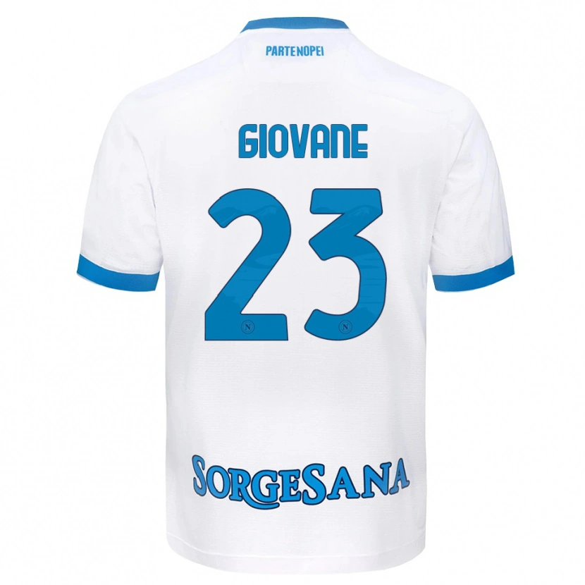 Danxen Kid Giovane Santana Do Nascimento #23 White Sky Blue Away Jersey 2026/27 T-Shirt
