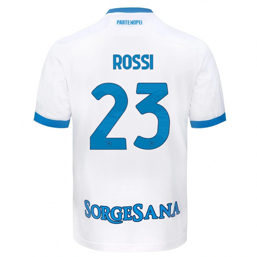 Danxen Kid Leonardo Rossi #23 White Sky Blue Away Jersey 2026/27 T-Shirt