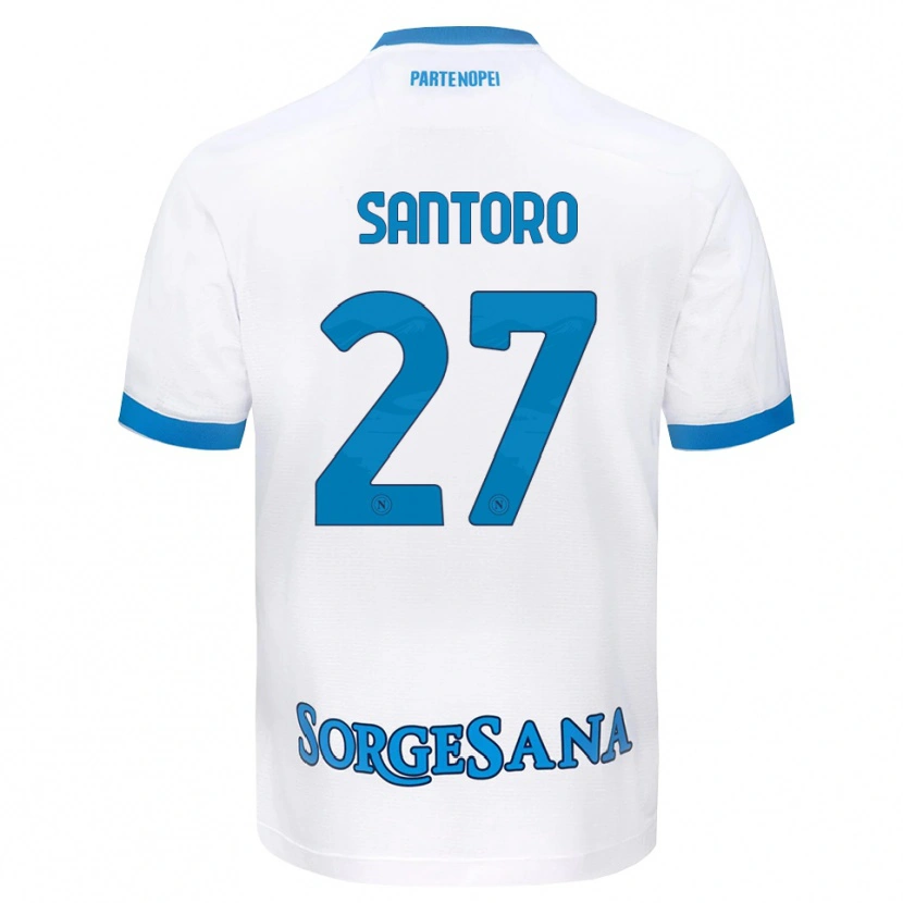 Danxen Kid Erika Santoro #27 White Sky Blue Away Jersey 2026/27 T-Shirt